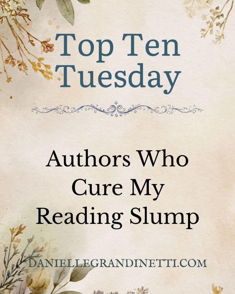 Authors Who Cure My Reading Slump Blog Post Social Post (8) Authors Who Cure My Reading Slump Social Media Post
