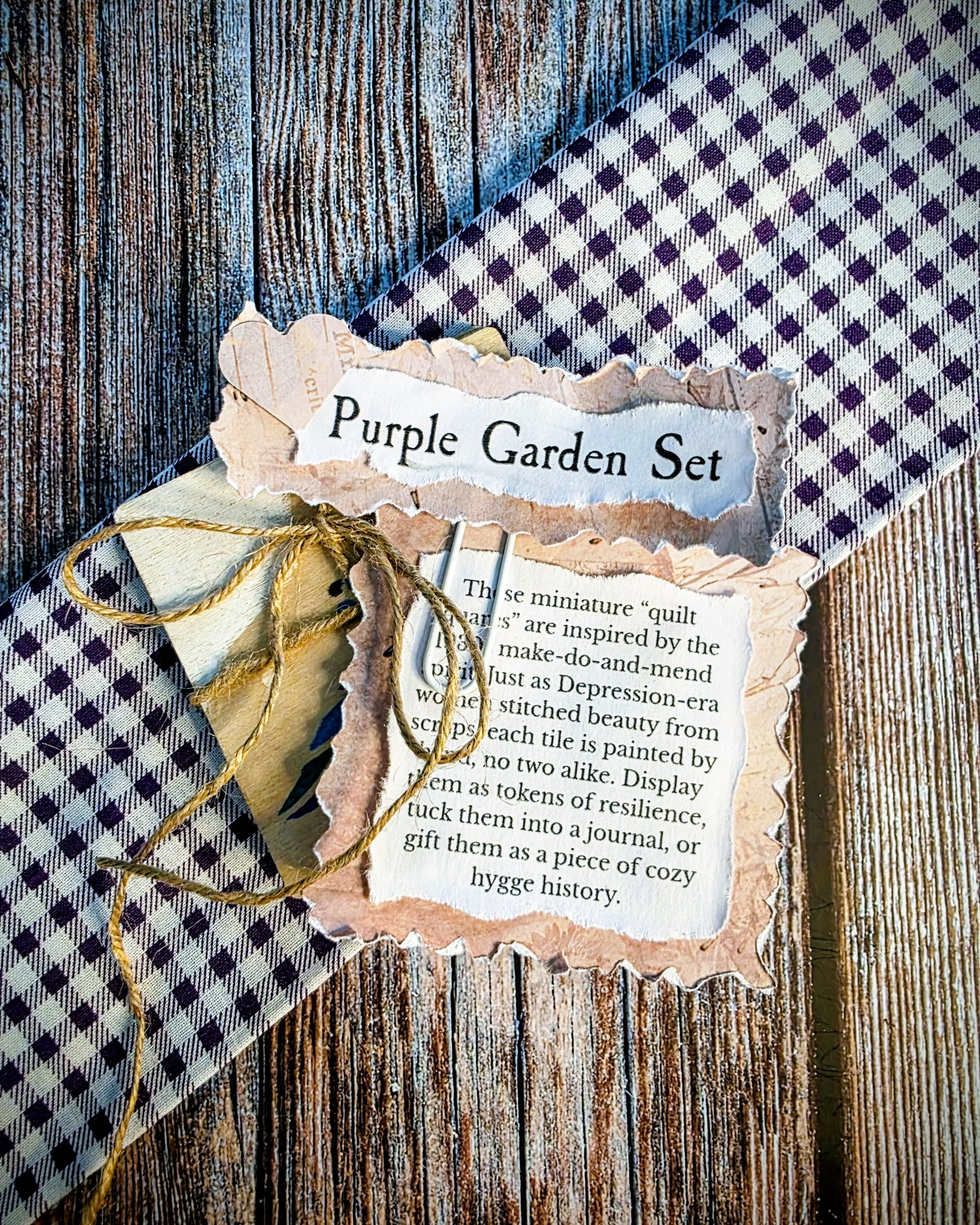 Purple Garden Set Purple Garden Set