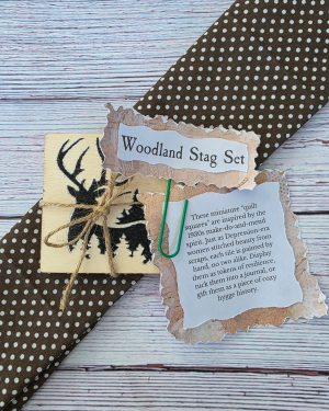 Artisan Quilt Tile Set | Woodland Stag